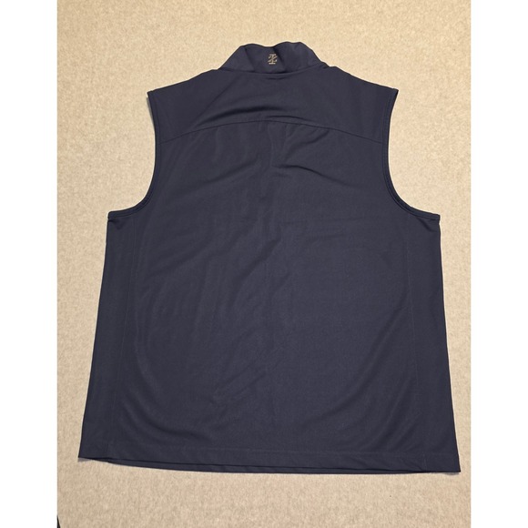 IZOD Golf Vest Mens Large Blue Sleeveless 1/4 Zip Pullover Athletic - Picture 2 of 10